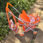 Doll,diaper bag and stroller - Image 2
